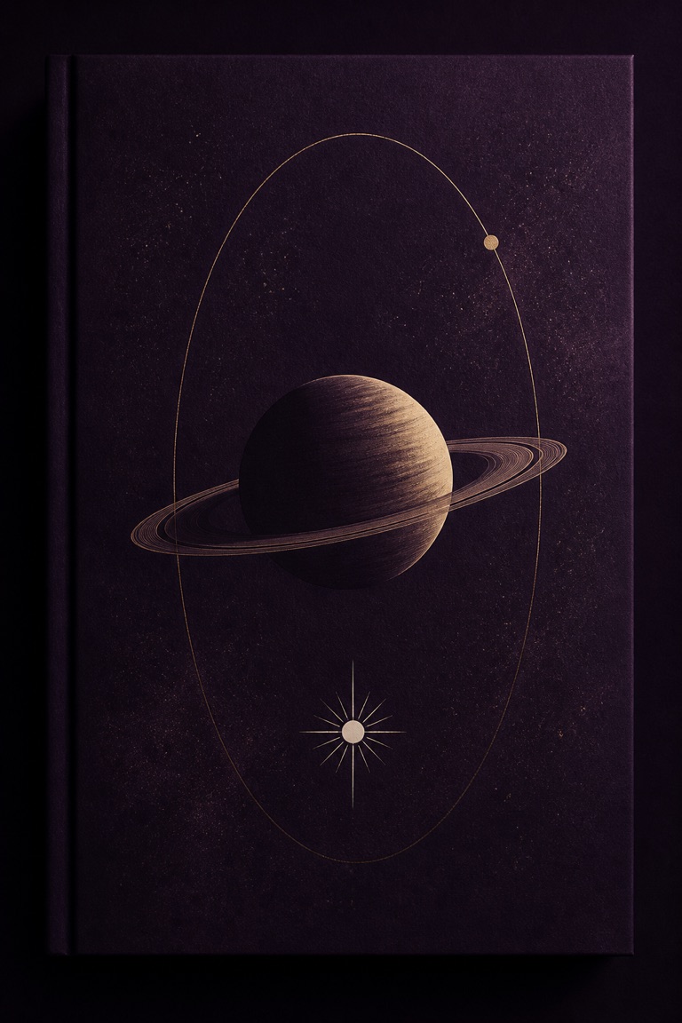 A quiet Saturn-lit night sky